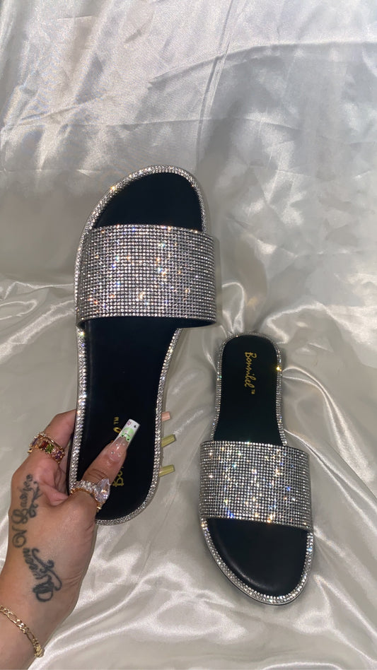Karyzma Slip On RhineStone Sandal