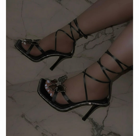 Melissa Butterfly Laceup Heel