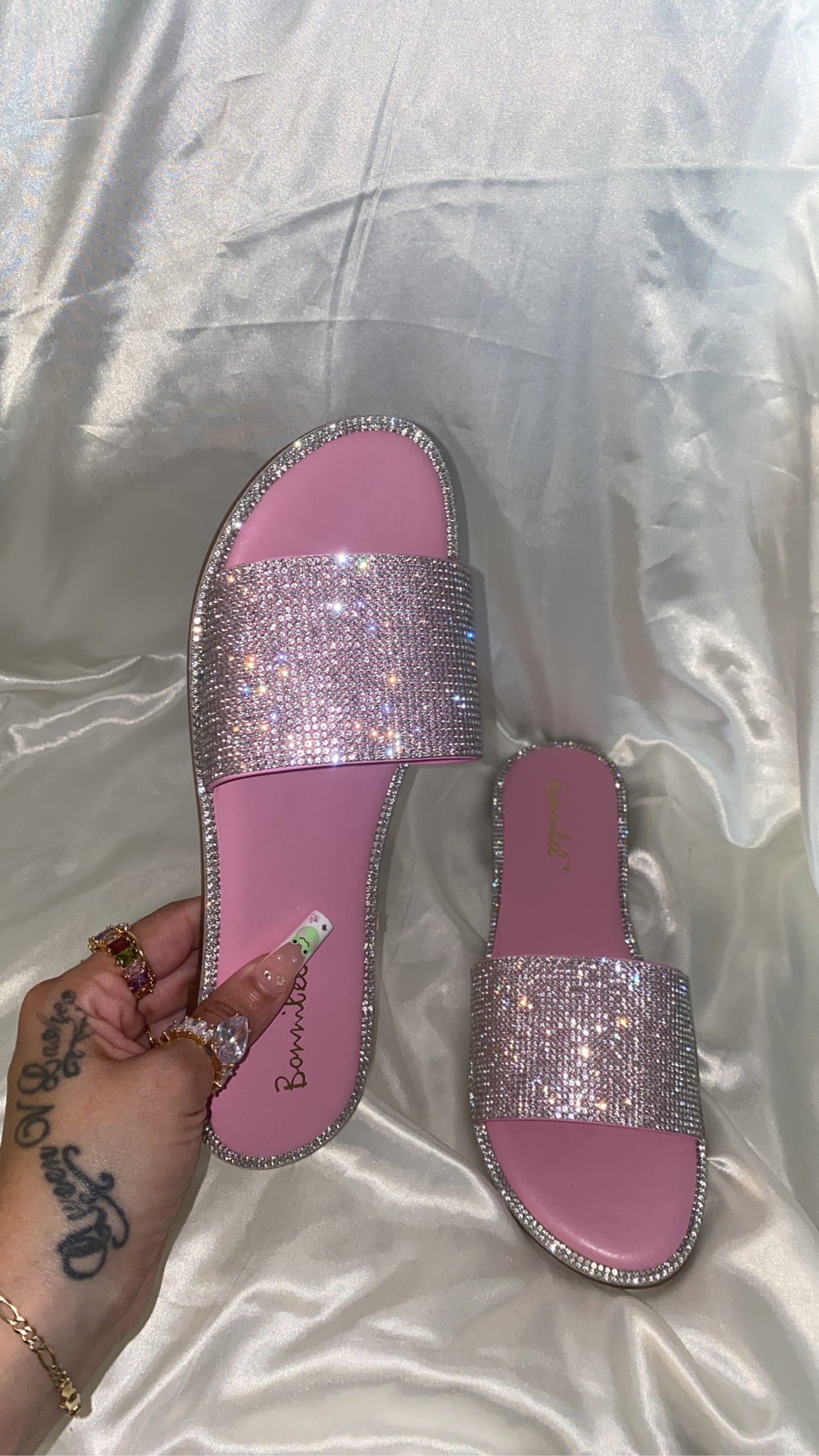 Karyzma Slip On RhineStone Sandal